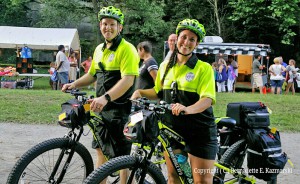 Chad Padgett and Deana Ann Boggs, bike EMTs for the event.